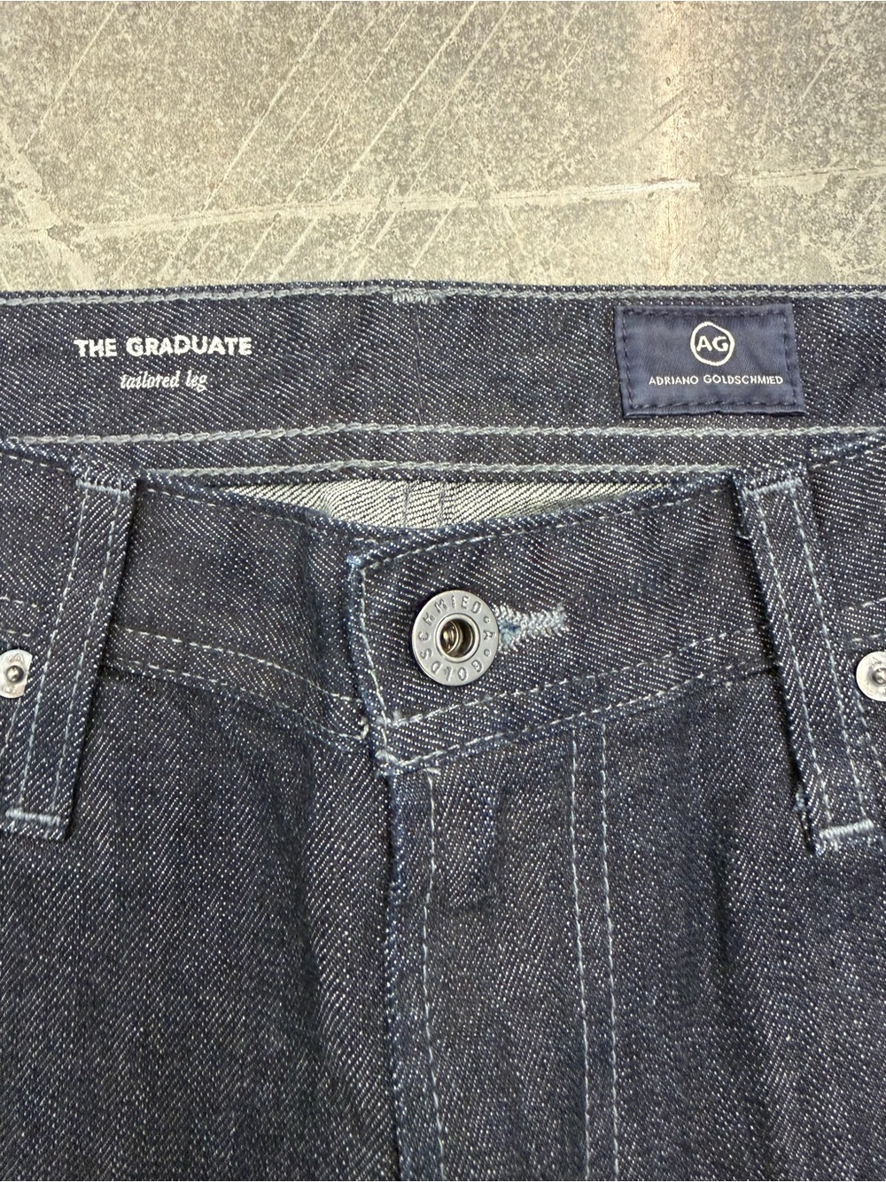Adriano Goldschmied Jeans Mens 30x34 Blue Graduate Tailored Leg AG Pants - Picture 3 of 6